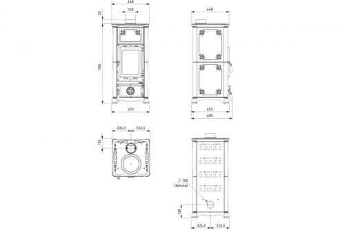 Preview: stove Emiliana from La Nordica